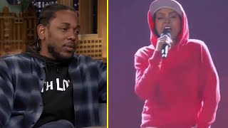 Kendrick Lamar Reacts to Taraji P Henson Appearing During His Opening Performance of Not Like Us [upl. by Odnomra]