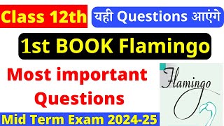 class 12 english important questions 202425  class 12 english one shot revision  mid term 2024 [upl. by Enitsua]