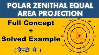 polar zenithal equal area projection [upl. by Daniela]