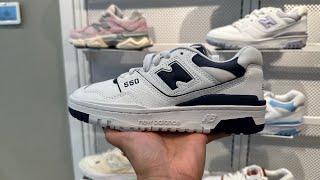 New Balance 550 Women’s “WhiteDark Mercury” closerlook supermama newbalance550 newsneakers [upl. by Ernald]