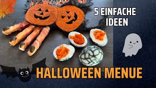 5 einfache schnelle Rezeptideen für dein HalloweenMenü [upl. by Imekawulo241]