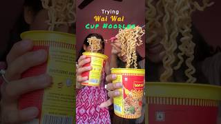 First Time Trying Wai Wai Ke Cup Noodles❤️👀 minivlog noodles cooking shortsviral shorts [upl. by Aber]