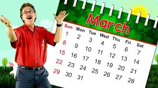 The Month of March  Calendar Song for Kids  Month of the Year Song  Jack Hartmann [upl. by Kerwinn571]