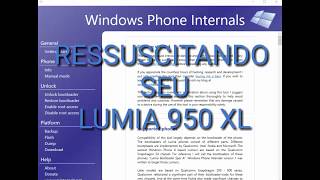 RESSUSCITANDO SEU LUMIA 950 XL não liga não vibra e o Pc não reconhece [upl. by Dorine]