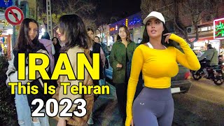 This Is Tehran  IRAN 2023 Night Walk Vlog ایران [upl. by Klinger]