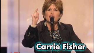 Carrie Fisher Roasts George Lucas at AFI Life Achievement Award [upl. by Naz]