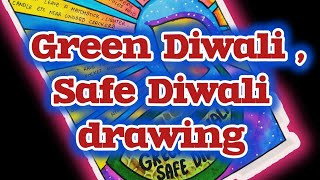 Green Diwali Drawing  Diwali Drawing Easy  Eco Friendly Diwali Poster  Anti Cracker Diwali Poster [upl. by Akeinahs615]