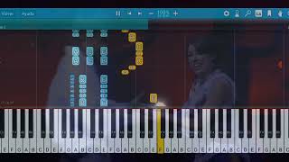 Floricienta  Y la vida Versión Acústica TEMPO 97 TONO Em  PIANO TUTORIAL [upl. by Margaretha]