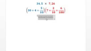 MULTIPLICACIÓN DE DECIMALES 02 PROPIEDAD DISTRIBUTIVA [upl. by Naimed187]