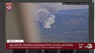 Wildfire forces mandatory evacuations in Larimer County [upl. by Leipzig]