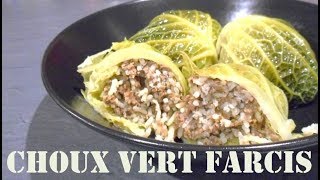 Choux Vert Farcis au Bœuf [upl. by Drofdeb]