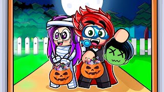 PEDIMOS HALLOWEEN en ROBLOX y SALE MUY MAL 🎃😱  Luky [upl. by Nhepets]