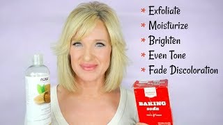 How To EXFOLIATE With BAKING SODA Reduce WRINKLES amp DISCOLORATION Look Younger [upl. by Zilef]