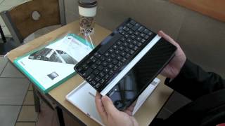 Logitech Ultrathin Keyboard Cover for iPad unboxing [upl. by Ahseinat]