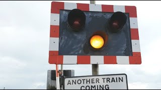 4K Botolphs Bridge Level Crossing Kent [upl. by Aicina841]