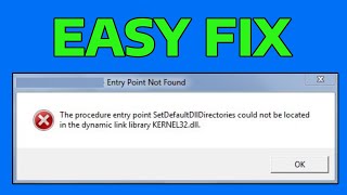 How To Fix Entry Point Not Found KERNEL32dll Error in Windows [upl. by Ronen]