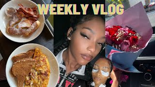 Vlog I got flowers  lash appointment  restaurant review etc [upl. by Adehsor727]