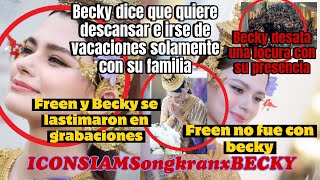 BECKY MISS SONGKRAN Freen NO fue con Becky Becky quiere descansar  ICONSIAMSongkranxBECKY  NEWS [upl. by Hewes]