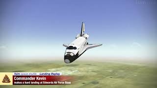 A hard landing at Edwards air force base [upl. by Thynne]