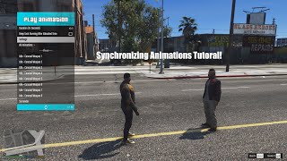 GTA 5 Synchronizing Animations in Menyoo Tutorial [upl. by Arda]