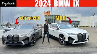 2024 BMW iX M60 vs 2024 BMW iX xDrive50 [upl. by Niala]