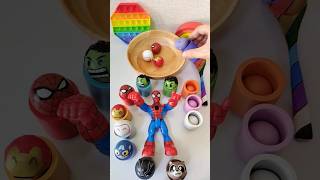 【ASMR＃357】Marvel Avengers Handle Oddly satisfying Video ASMR shorts satisfying marblerunasmr [upl. by Cummine170]