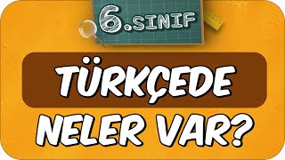 6 Sınıf Türkçede Neler Var Türkçe Dersine Nasıl Çalışır❓ [upl. by Bernie]