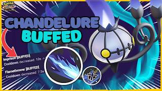 BUFFED Flamethrower Makes CHANDELURE Unstoppable  Pokemon Unite [upl. by Kippy]