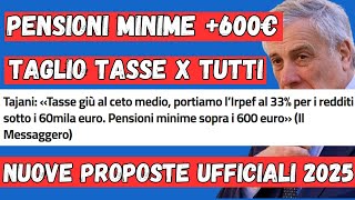 UFFICIALE PENSIONI ➜ 440€ NETTI IN PIU per TUTTI e PENSIONI MINIME a 600€ dal 2025 [upl. by Nehgaem]