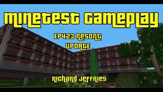 Minetest Gameplay EP423 Resort Update [upl. by Ranzini]