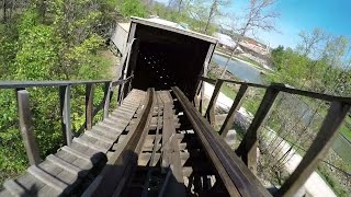 The Legend Roller Coaster POV Front Seat 60 FPS Holiday World Indiana [upl. by Faro]