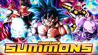 TRULY THRILLING SUMMONS FOR THE NEW LF GOKU AND CRUSHER CORP wo Turles  Dragon Ball Legends [upl. by Suelo]