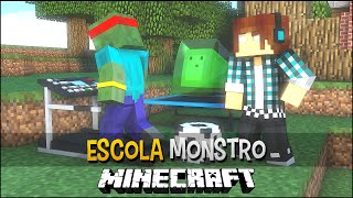 Minecraft Escola Monstro 18  Educação Física Monstro  Monster School [upl. by Denna760]