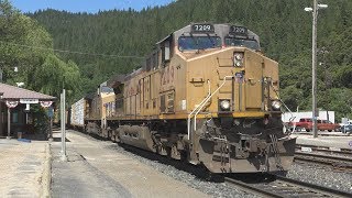 Railfanning Dunsmuir w Crew Changes  51818 [upl. by Naellij]