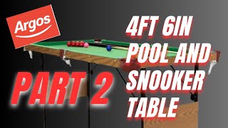 4ft 6in Pool and Snooker Table Review Part 2 now playing snooker [upl. by Lody]