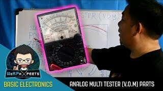 Basic Electronics  Analog Multi Tester VOM Parts [upl. by Dviad115]