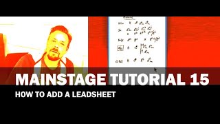 Apple MainStage Tutorial 15  How to add a leadsheet [upl. by Friend]