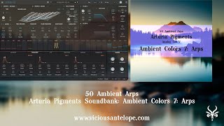 Arturia Pigments Library  Vicious Antelope  Ambient Colors 7 Arps [upl. by Jacqui724]