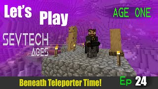 Minecraft Sevtech Ages 2nd Run Ep 24 Going to the Beneath Dimension [upl. by Atinrehs]