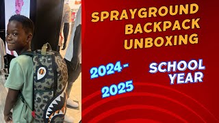 SPRAYGROUND BACKPACK UNBOXING Back To School Edition 20242025 [upl. by Cad]