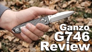 Ganzo G746 Folding Knife Review Dat Carbon Fiber [upl. by Cochard]