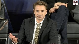 Robert Downey Jr Inteview  SpiderMan amp Tom Holland [upl. by Keelby]