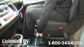 How To Swivel Seats in the Winnebago Travato Winnebago Trend and Itasca Viva [upl. by Neufer]