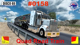 American Truck Simulator  0158 3AB QUAD ROAD TRAIN [upl. by Ymmit214]