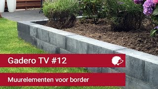 12 Verhoogde border maken van betonnen muurelementen  Gadero TV [upl. by Brit]