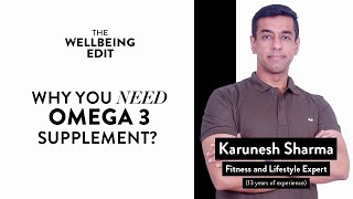 Why do you need omega3  Benefits of Fish oil  Fitness expert explains omega3 [upl. by Kolodgie324]