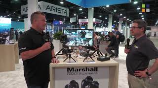 Marshall CV605 PTZ Camera and CVPTHEAD Micro PanTilt Head at NAB 2022 [upl. by Guendolen]