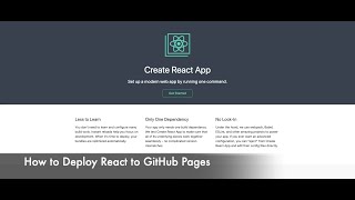 How to deploy a react application to GitHub Pages [upl. by Mukul]