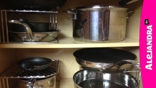 How to Organize Pots Pans amp Lids in the Kitchen [upl. by Lura]