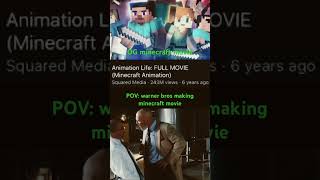 Warner bros minecraft movie is cooked🫡 foryou minecraft minecraftmemes funnyvideo fyp [upl. by Oibirot109]